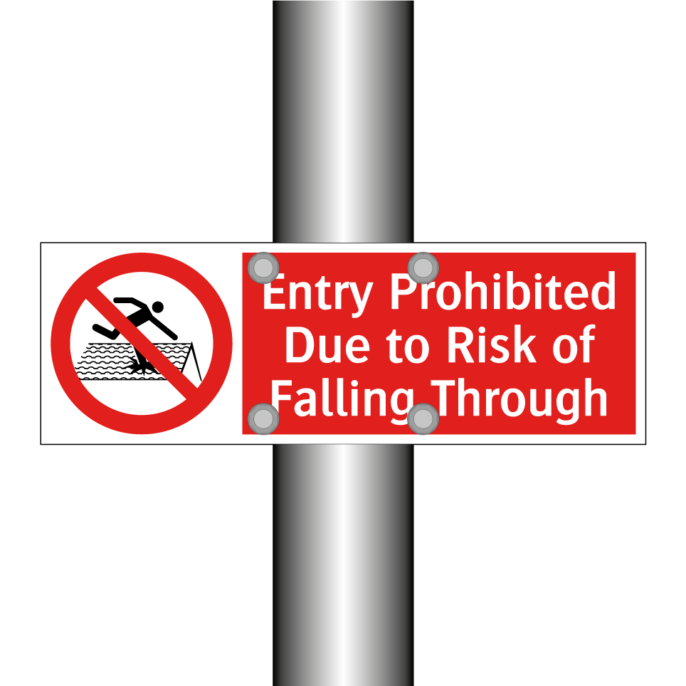 Entry Prohibited Due to Risk of Falling Through