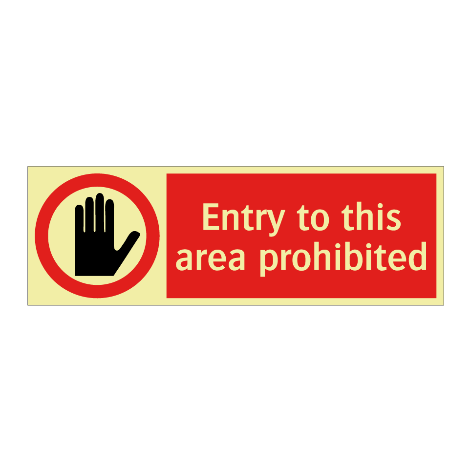 Entry to this area prohibited