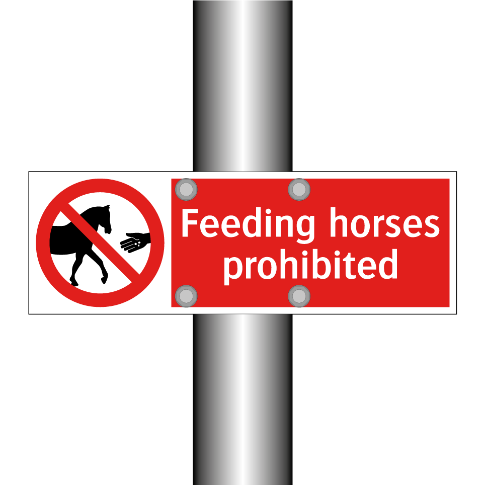 Feeding horses prohibited