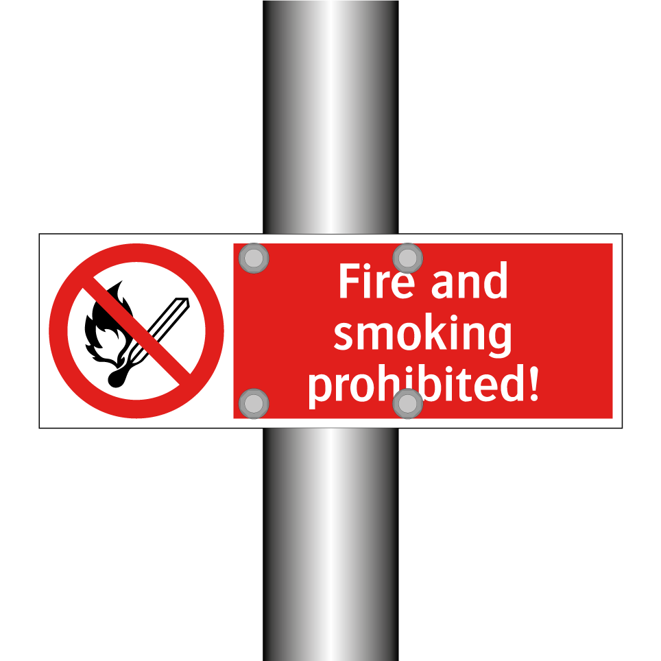 Fire and smoking prohibited!