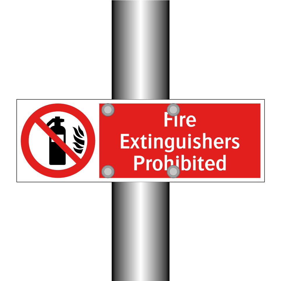 Fire Extinguishers Prohibited