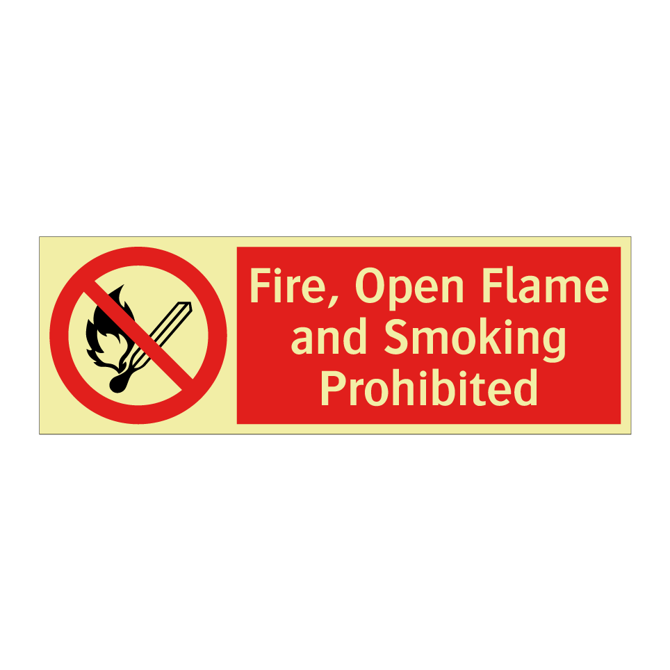 Fire, Open Flame and Smoking Prohibited
