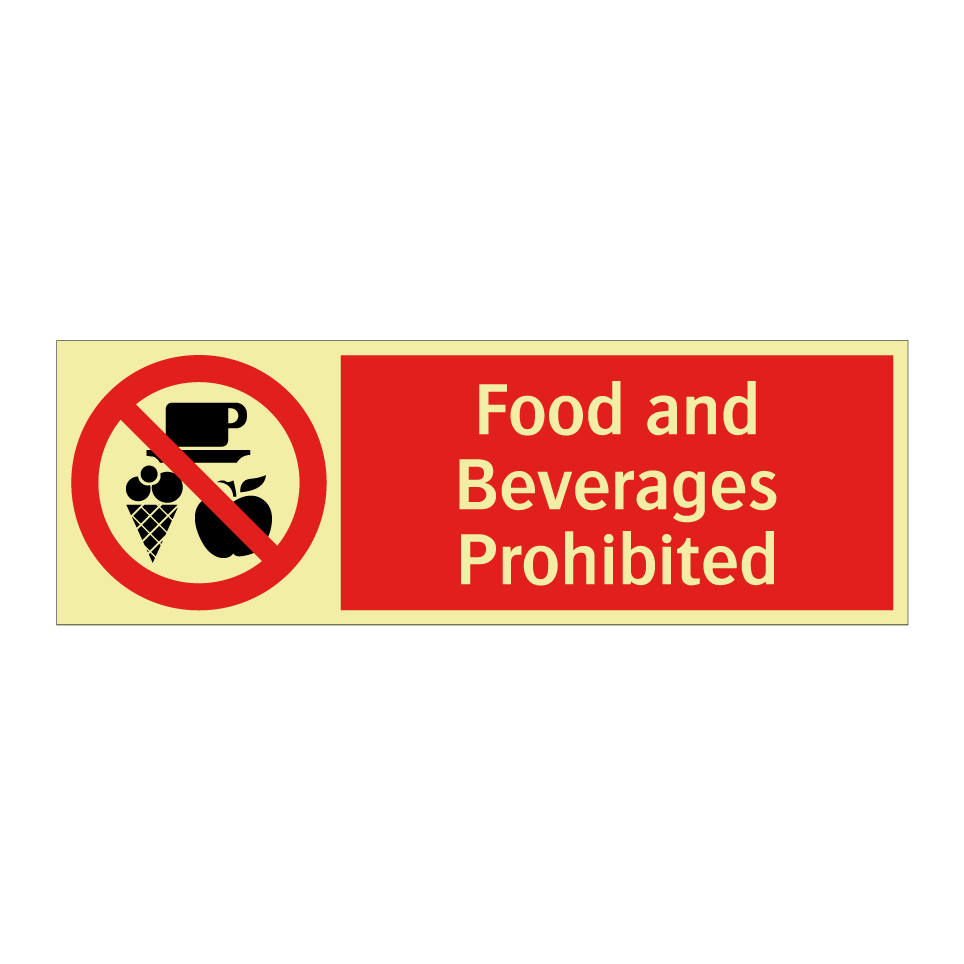 Food and Beverages Prohibited