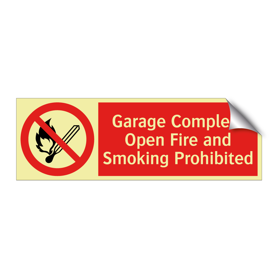 Garage Complex: Open Fire and Smoking Prohibited