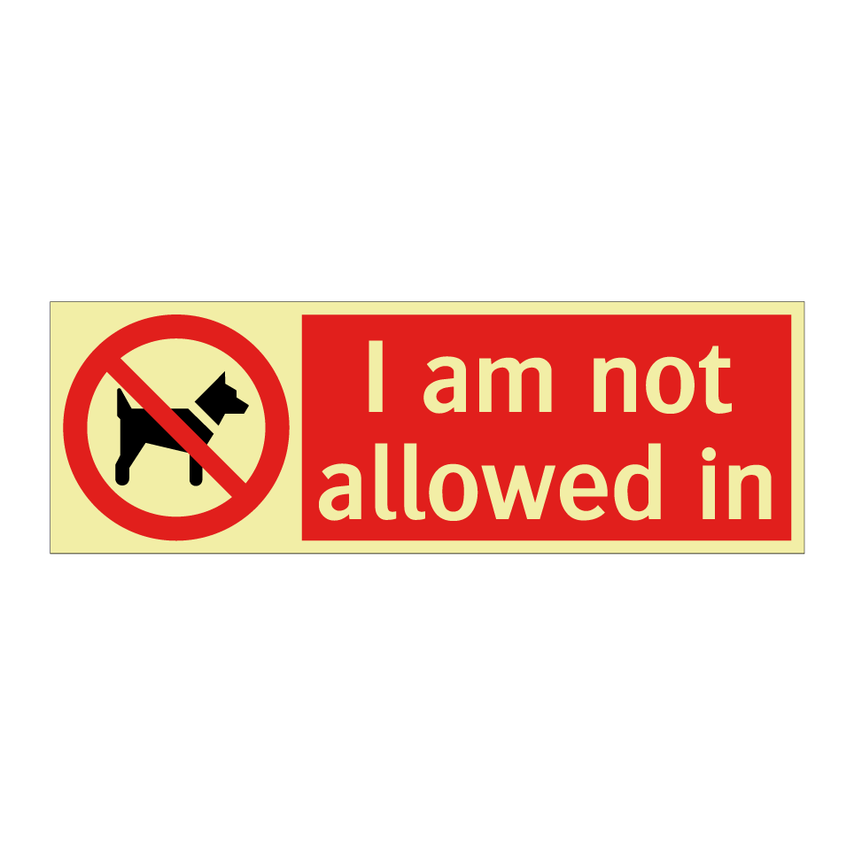 I am not allowed in