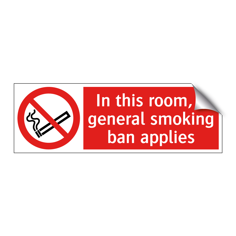 In this room, a general smoking ban applies