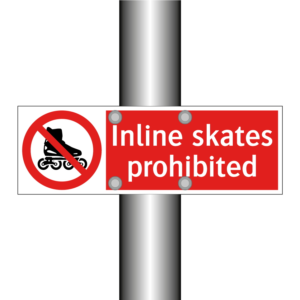 Inline skates prohibited