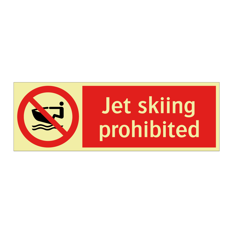 Jet skiing prohibited