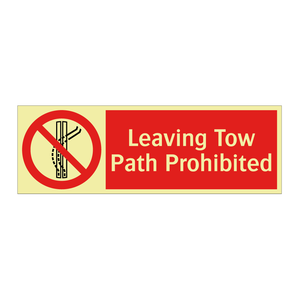 Leaving Tow Path Prohibited