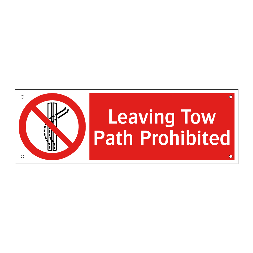 Leaving Tow Path Prohibited