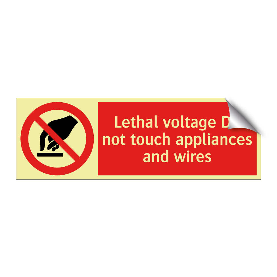 Lethal voltage Do not touch appliances and wires