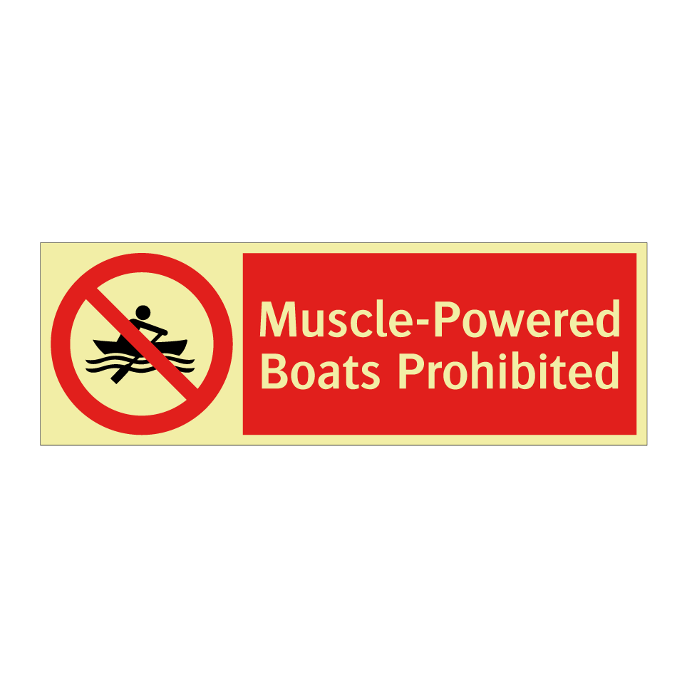 Muscle-Powered Boats Prohibited