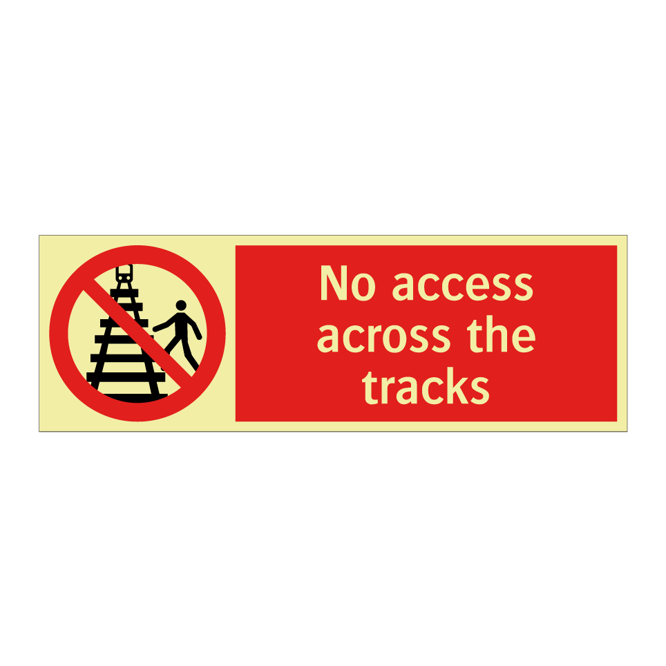 No access across the tracks