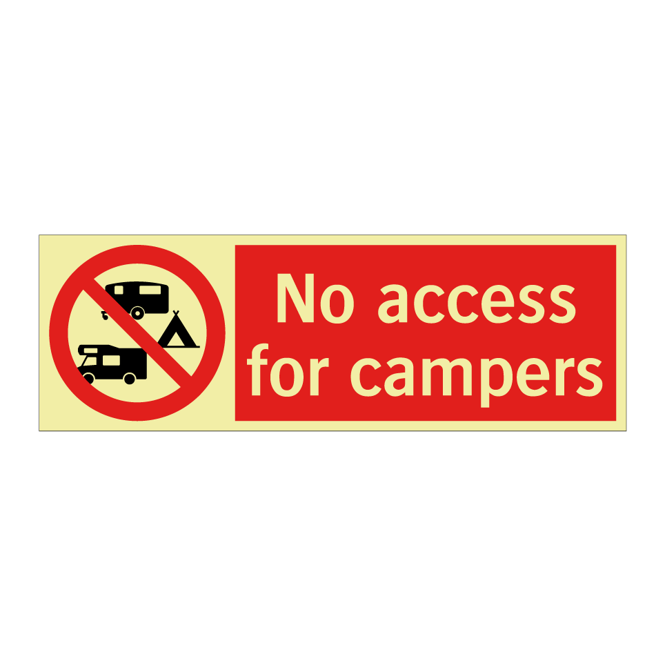 No access for campers