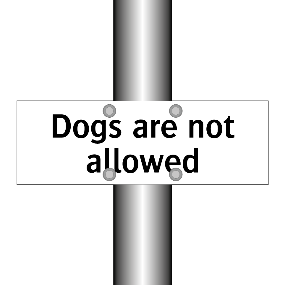 Dogs are not allowed