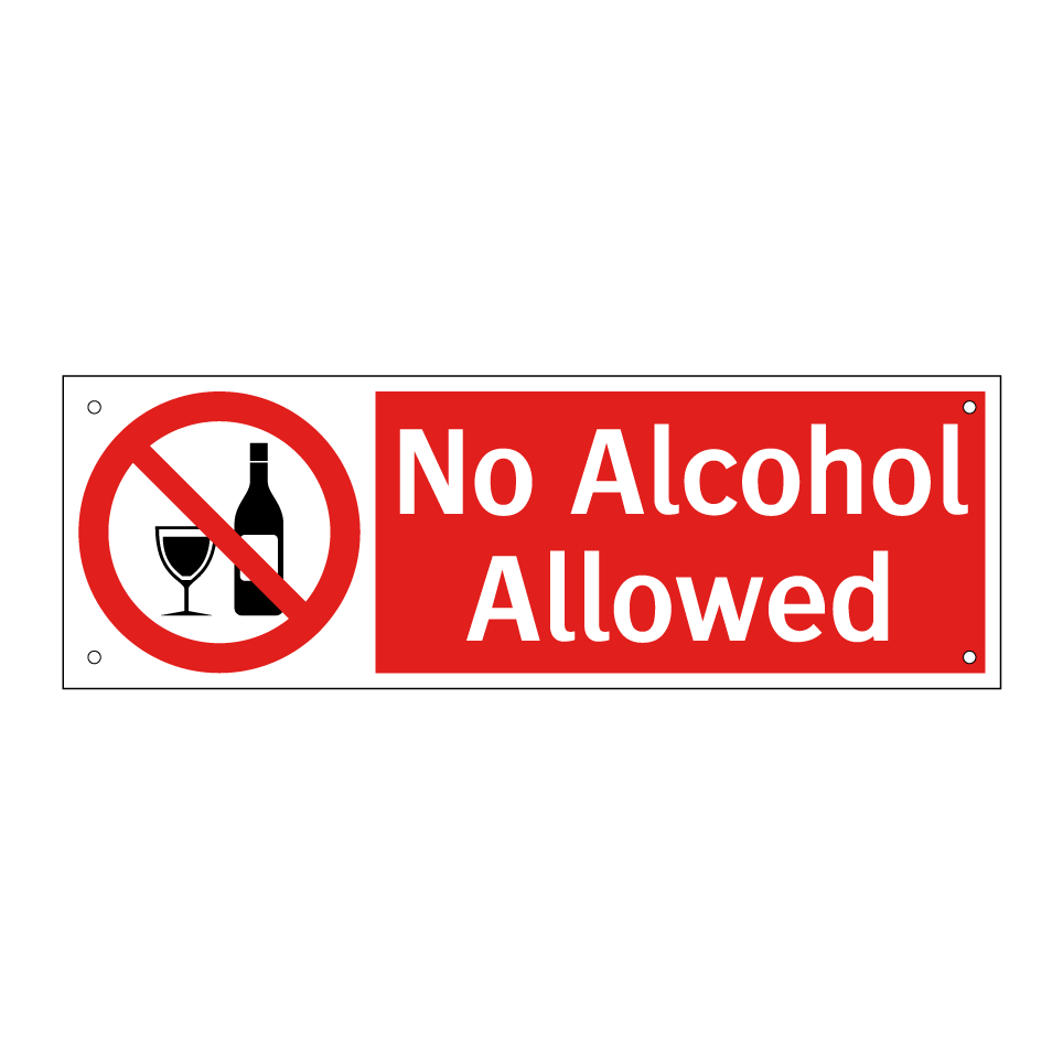 No Alcohol Allowed