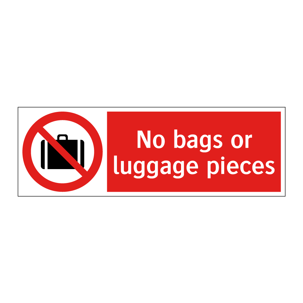 No bags or luggage pieces