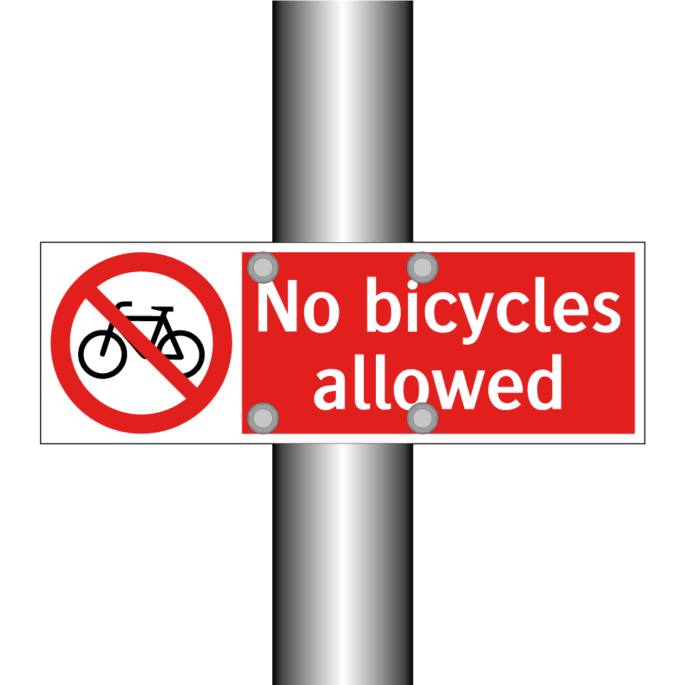 No bicycles allowed