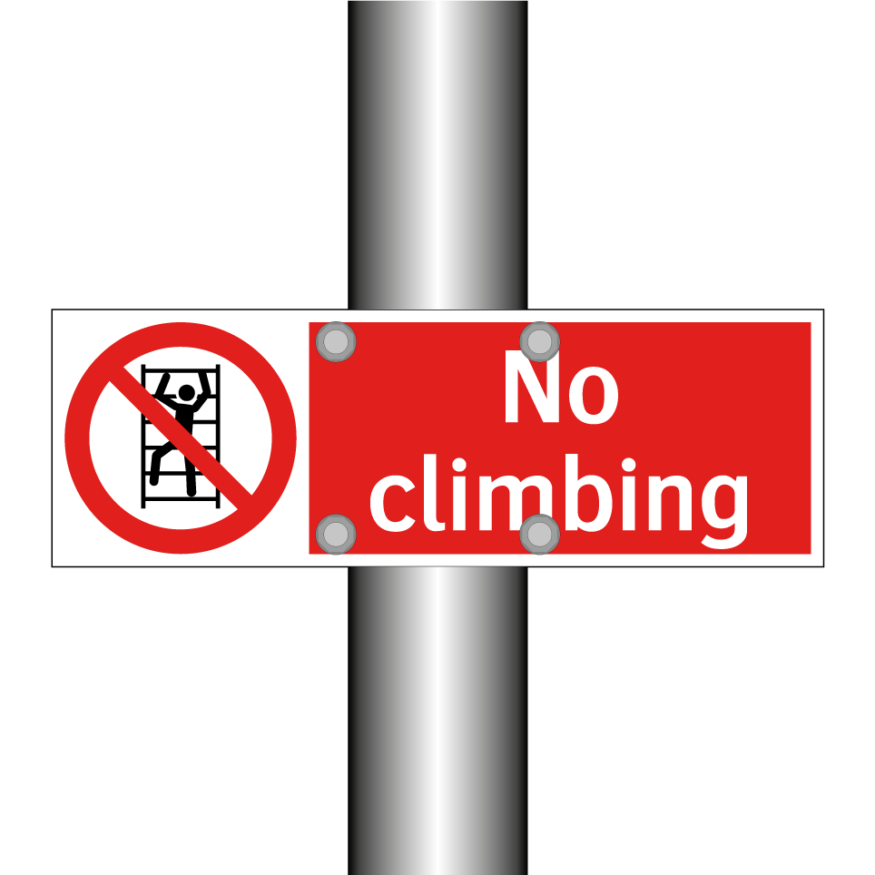 No climbing