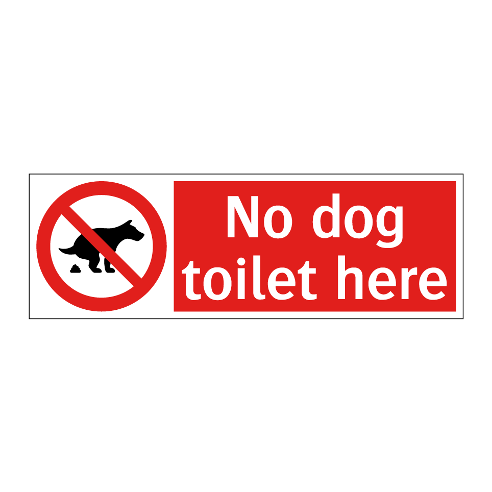 No dog toilet here