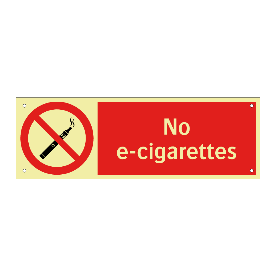 No e-cigarettes