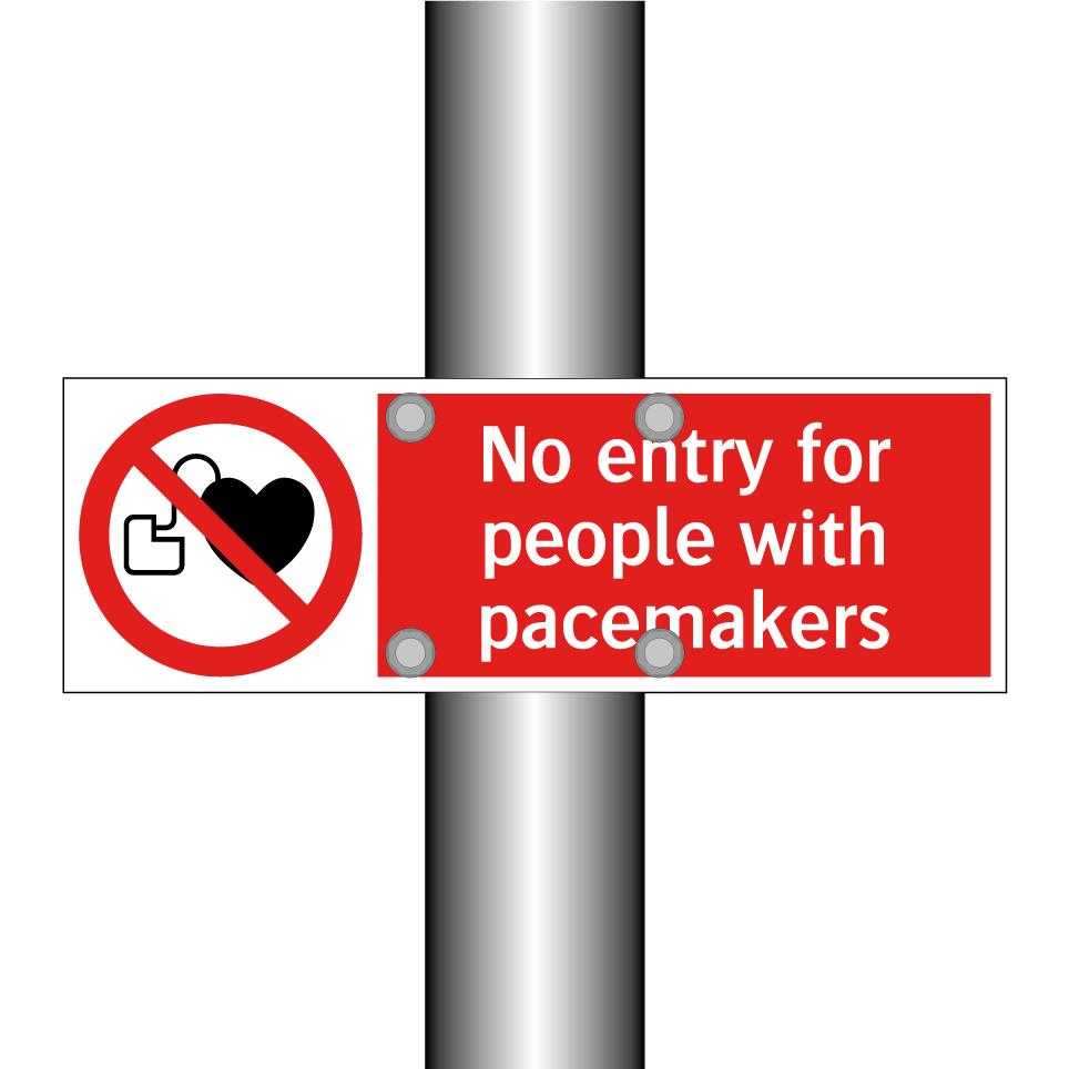 No entry for people with pacemakers