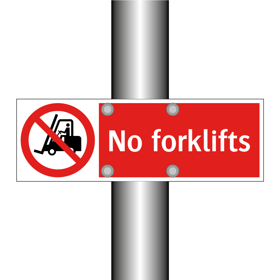 No forklifts