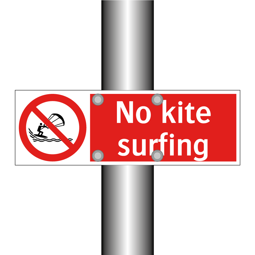 No kite surfing