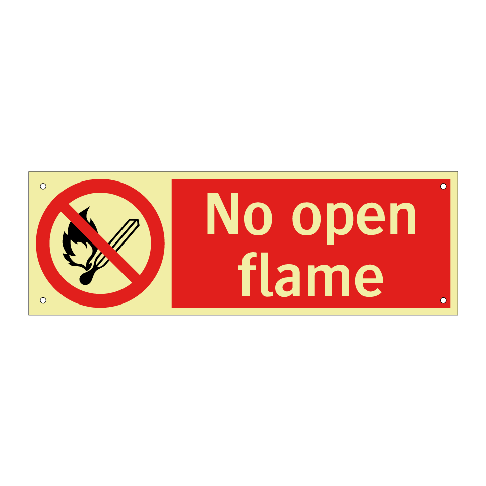 No open flame