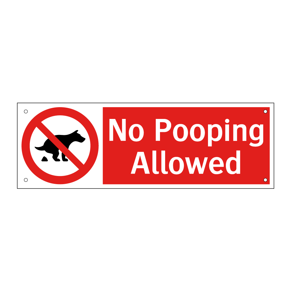 No Pooping Allowed