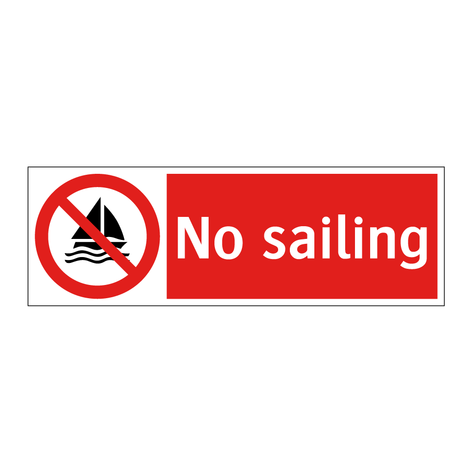 No sailing