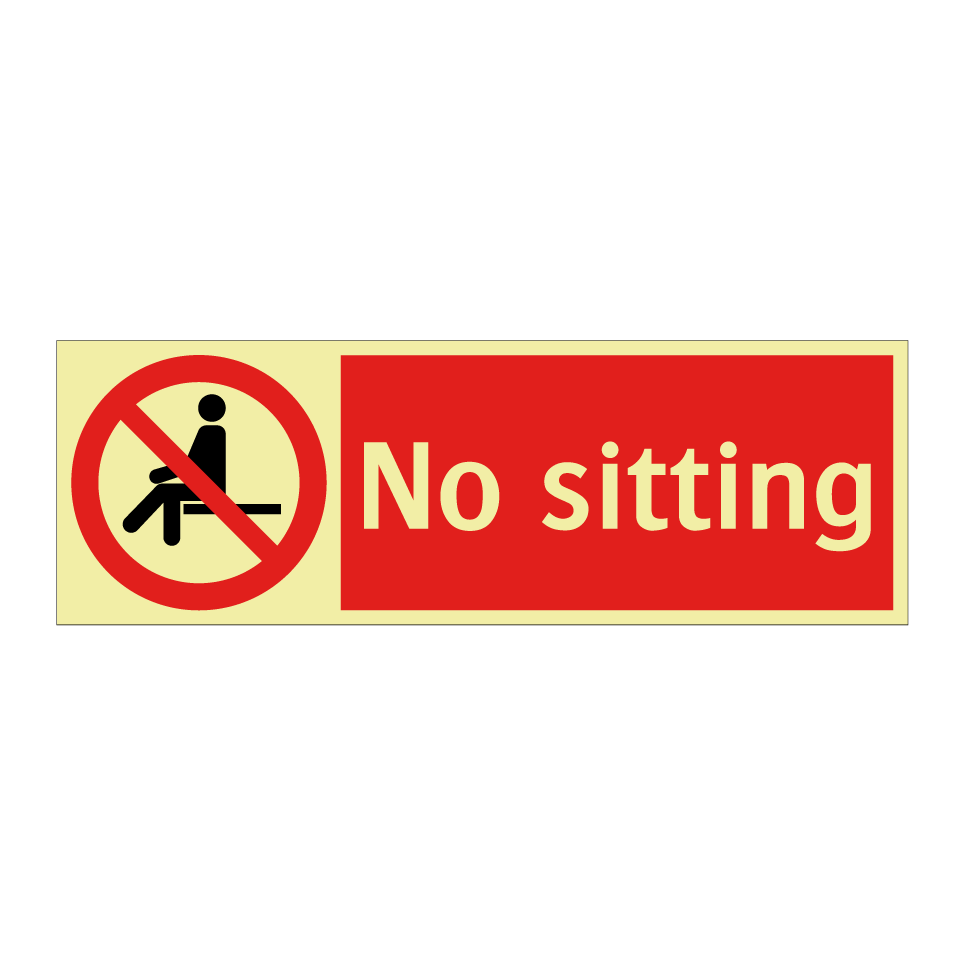 No sitting