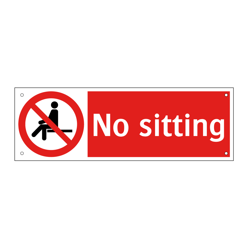 No sitting