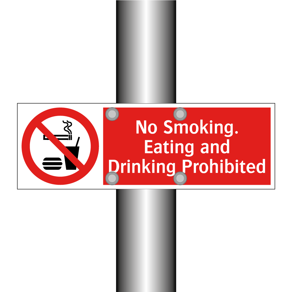 No Smoking. Eating and Drinking Prohibited