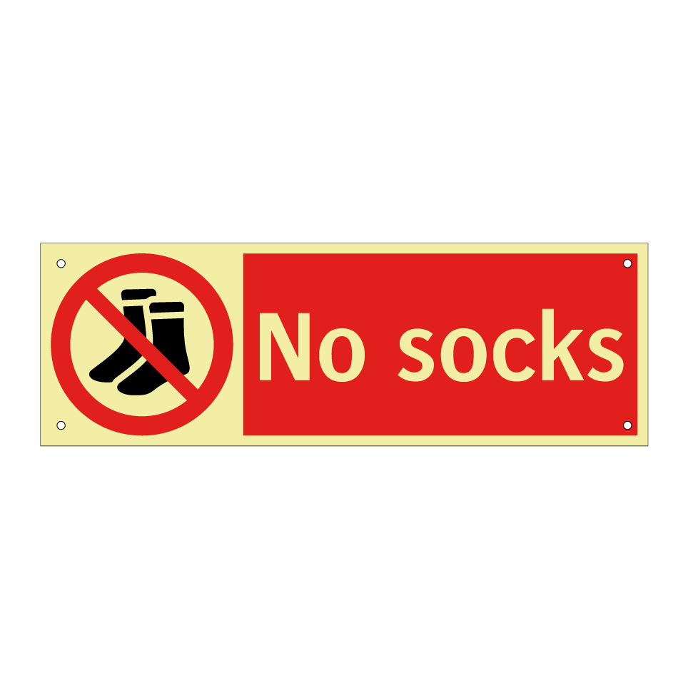 No socks