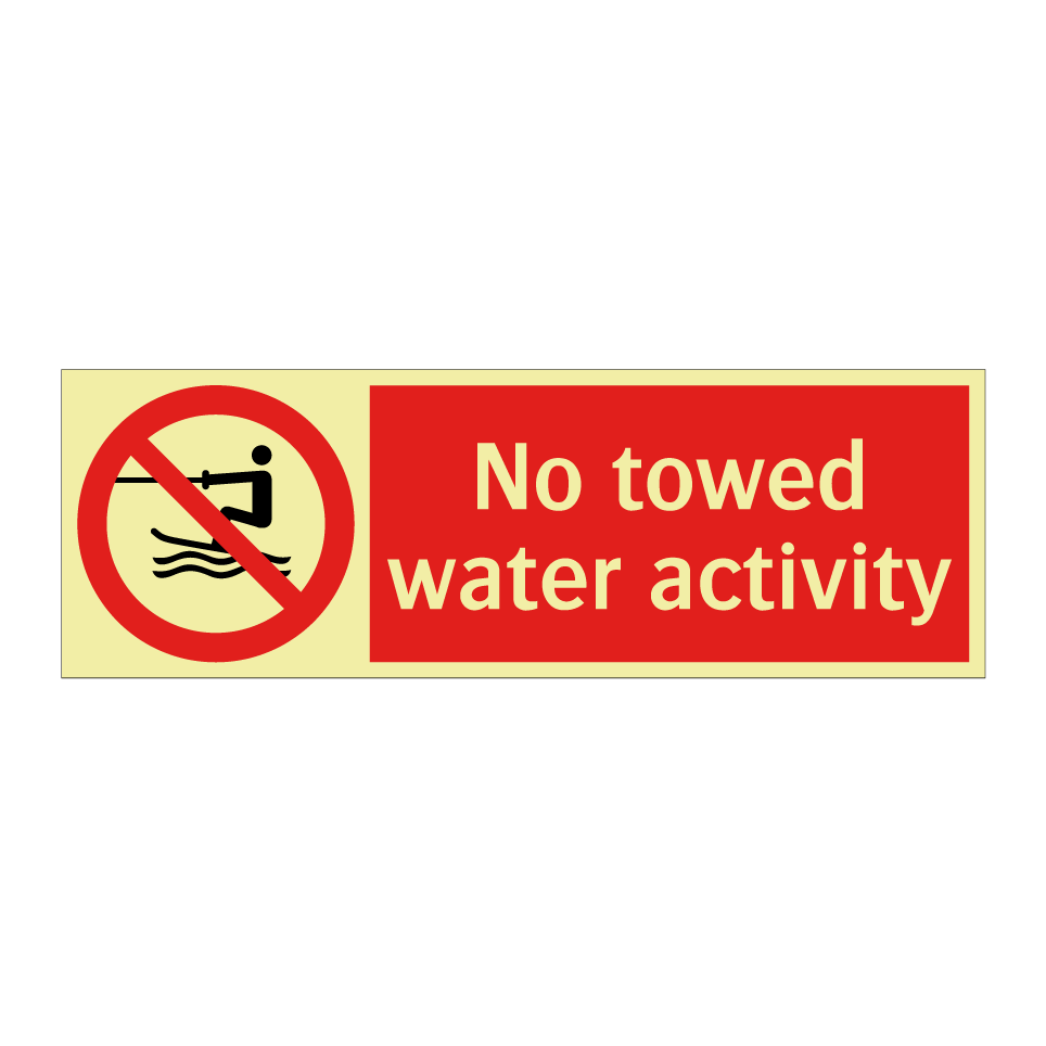 No towed water activity