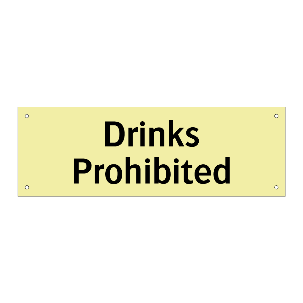 Drinks Prohibited