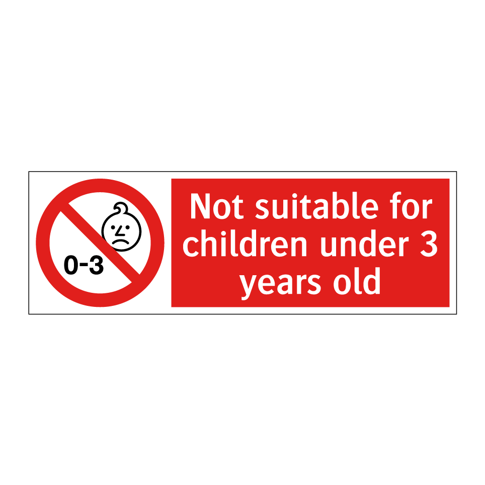 Not suitable for children under 3 years old