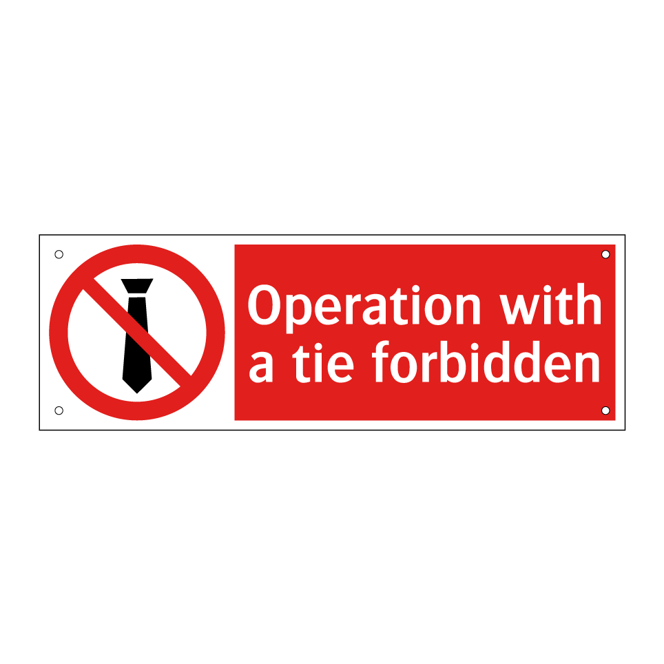 Operation with a tie forbidden