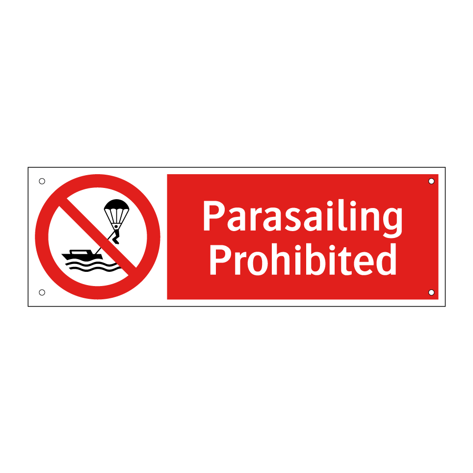 Parasailing Prohibited