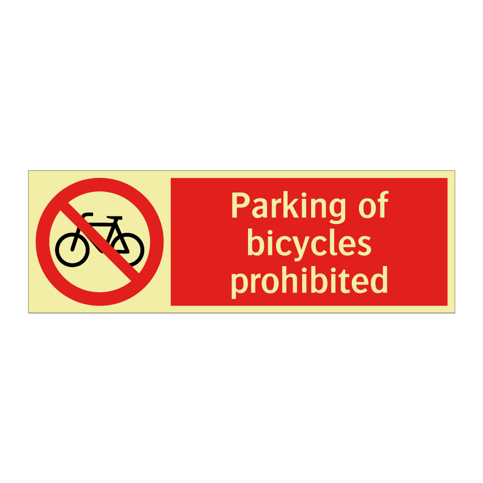 Parking of bicycles prohibited