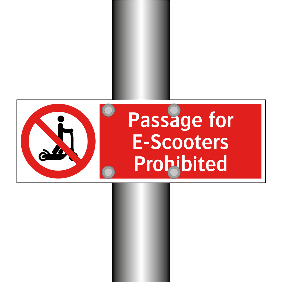 Passage for E-Scooters Prohibited