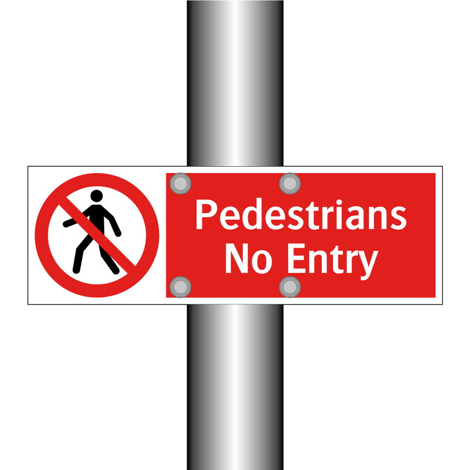 Pedestrians No Entry