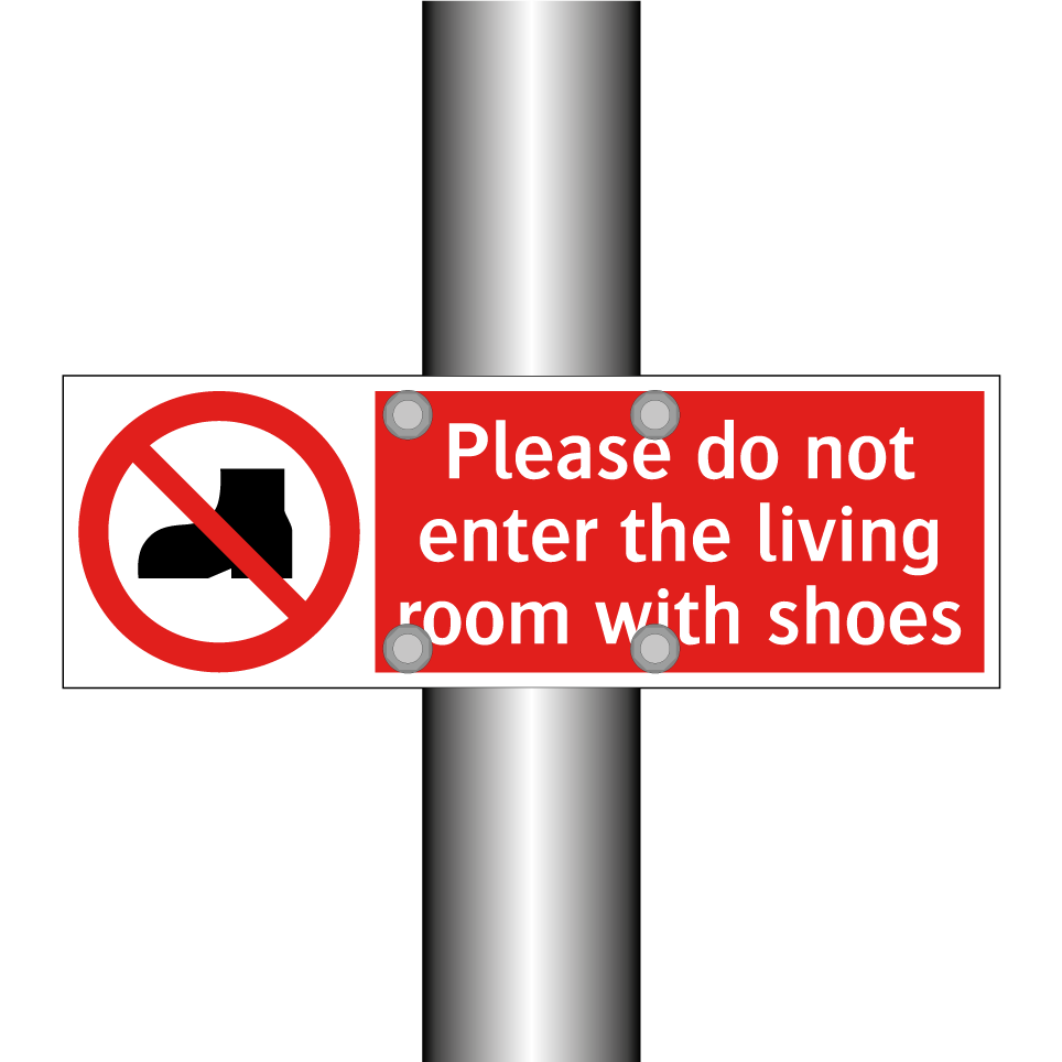 Please do not enter the living room with shoes