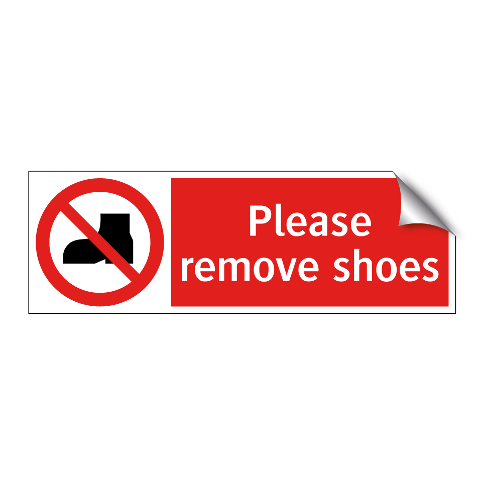 Please remove shoes