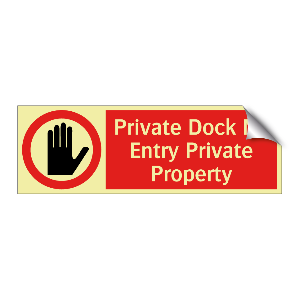 Private Dock No Entry Private Property