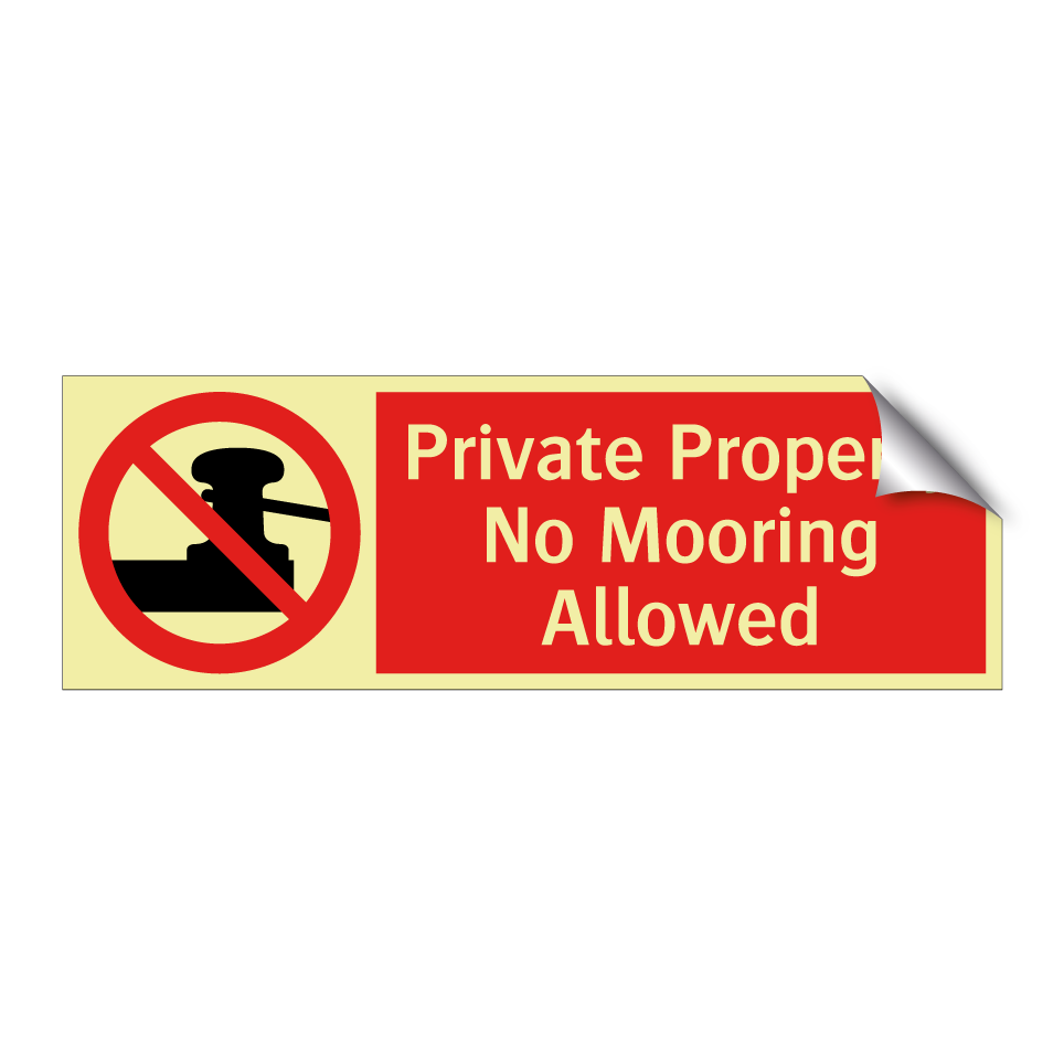 Private Property No Mooring Allowed