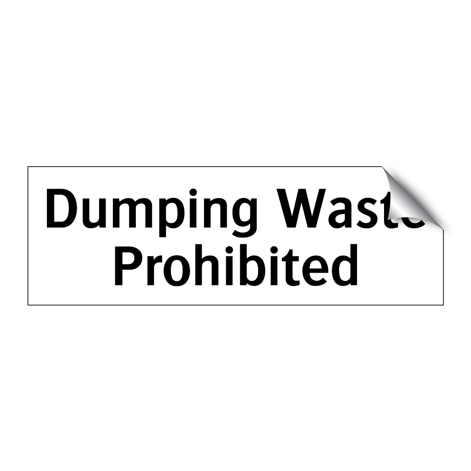 Dumping Waste Prohibited