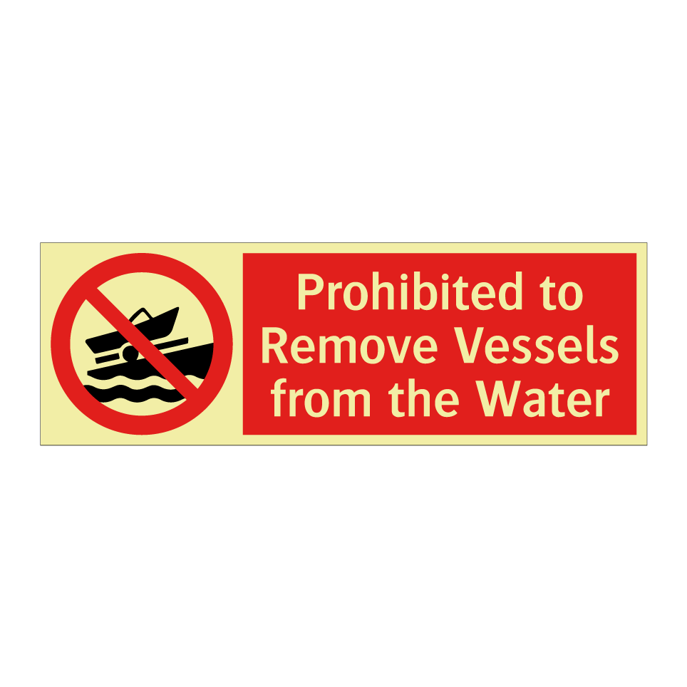 Prohibited to Remove Vessels from the Water