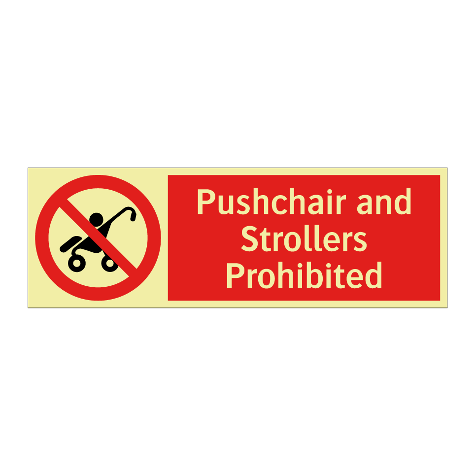 Pushchair and Strollers Prohibited